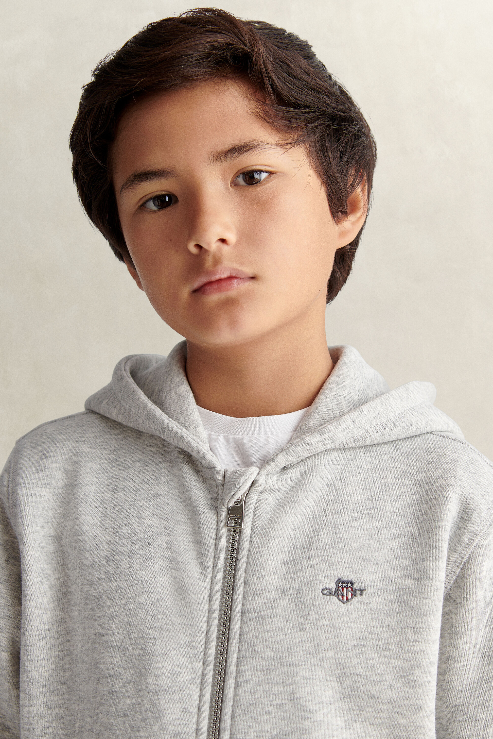 Teens Shield hoodie med dragkedja