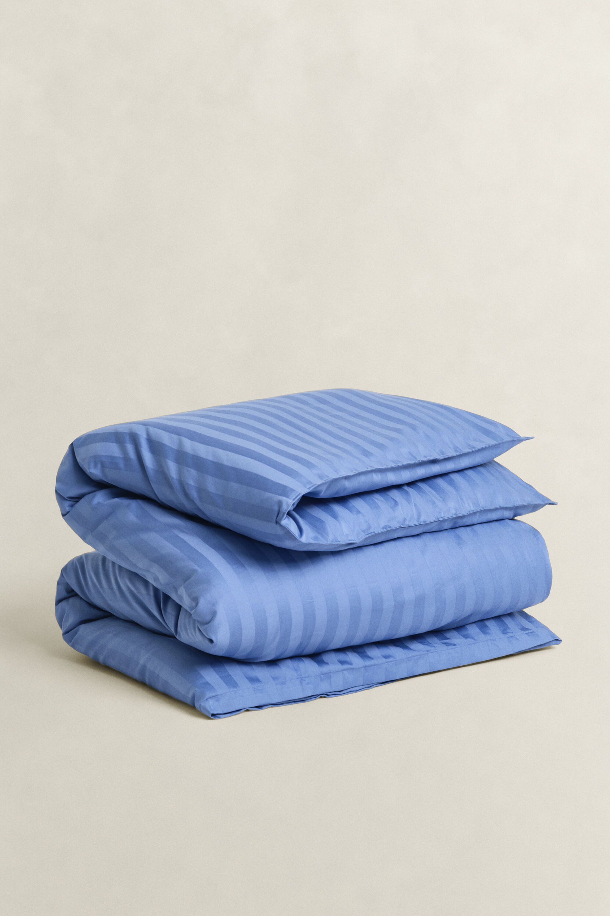 Sateen randigt påslakan, dubbel