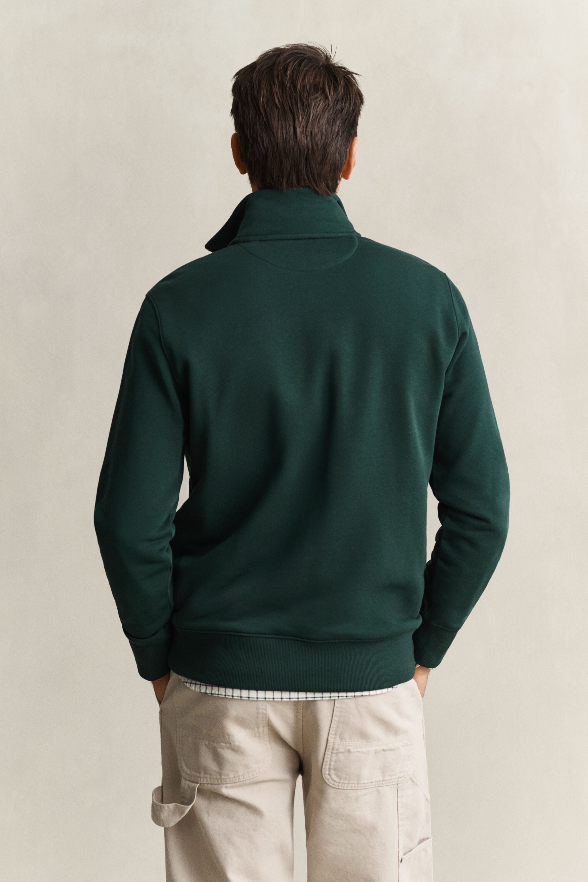 Shield sweatshirt med dragkedja vid halsöppningen