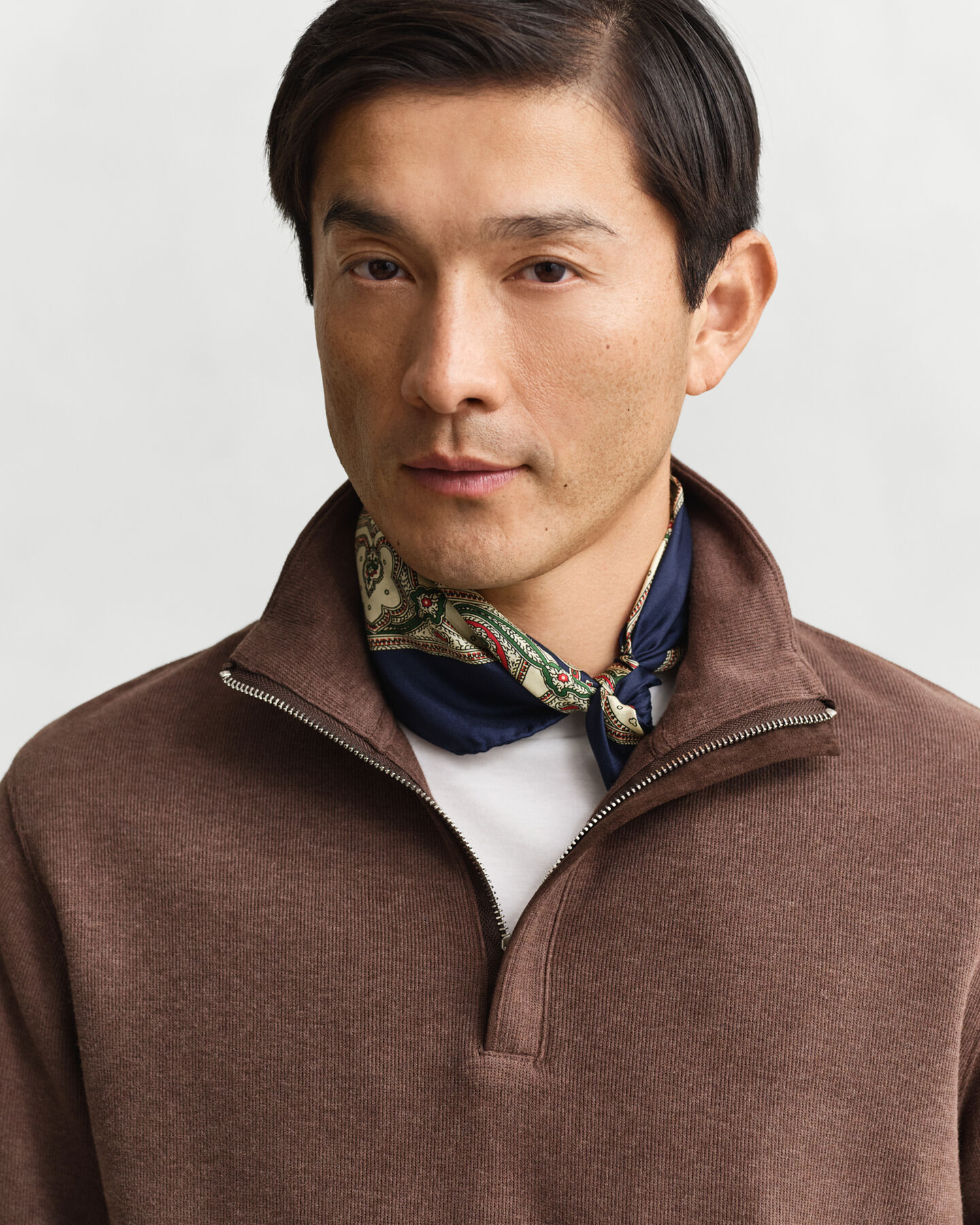 Sacker Rib sweatshirt med half-zip