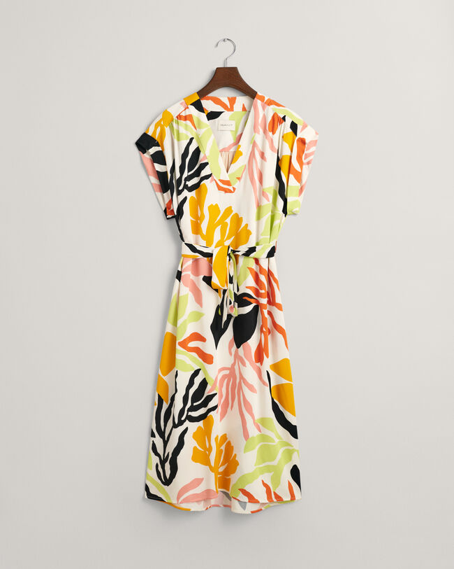 Palmm&ouml;nstrad, kort&auml;rmad kl&auml;nning