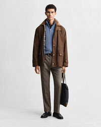 Minikabelstickad tröja med half-zip