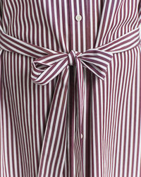 Klassisk skjortklänning i poplin med bälte