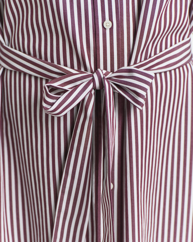 Klassisk skjortklänning i poplin med bälte