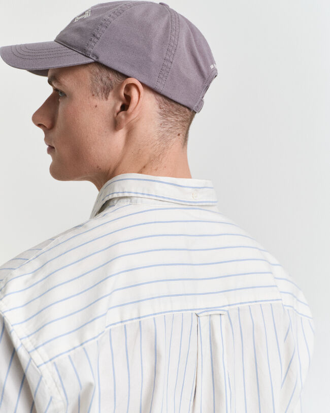 Relaxed fit Luxury randig oxfordskjorta