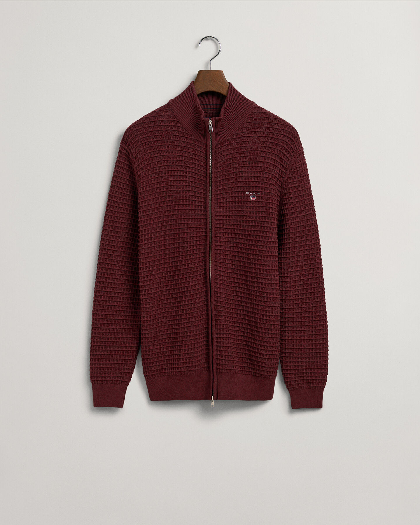 Full-zip bomullströja