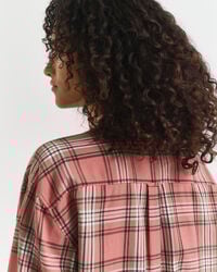 Relaxed fit rutig flanellskjorta