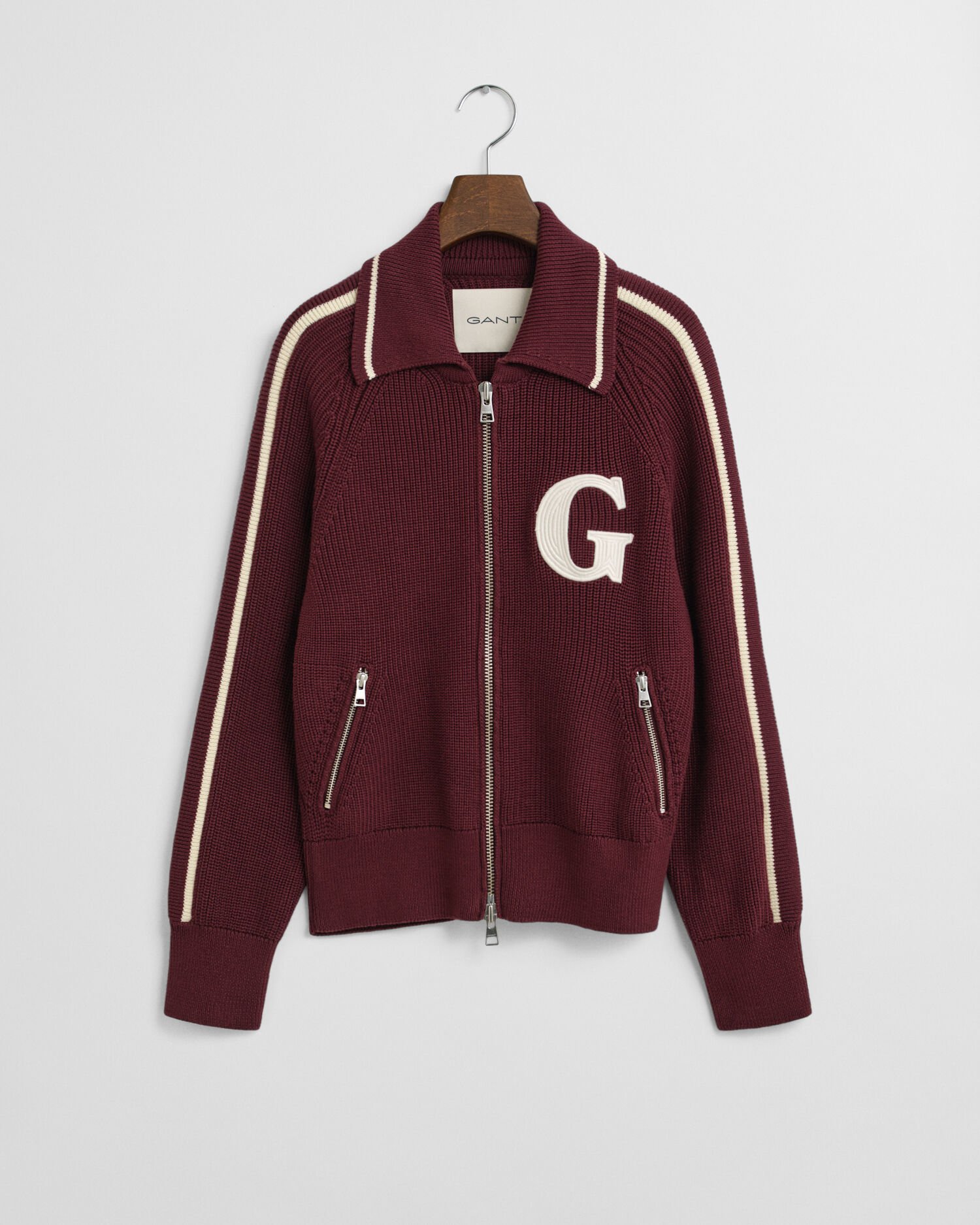 GANT Varsity kofta med dragkedja