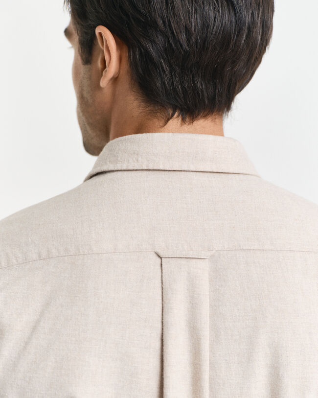 Regular fit melerad flanellskjorta