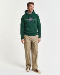 Hoodie med emblem