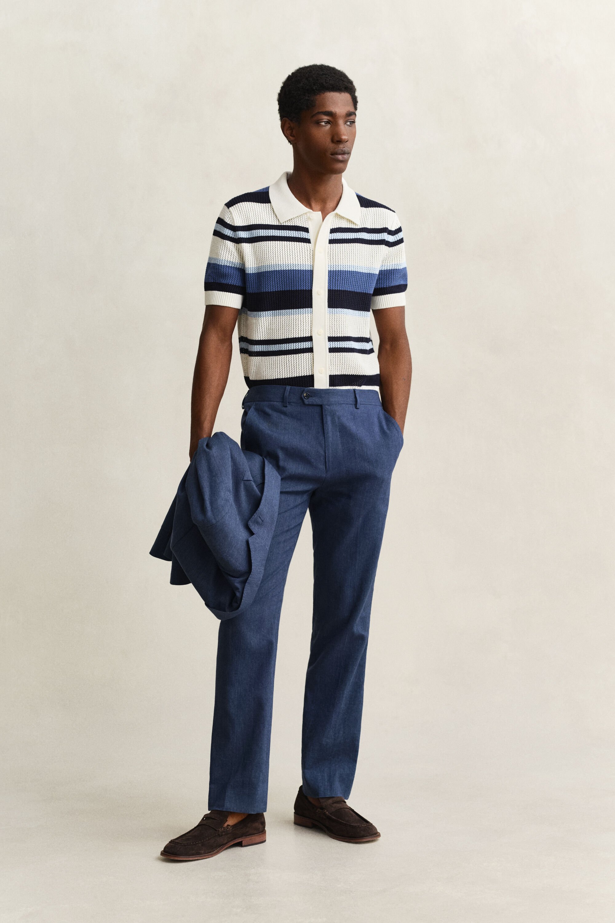 Kostymbyxor i linneblandning