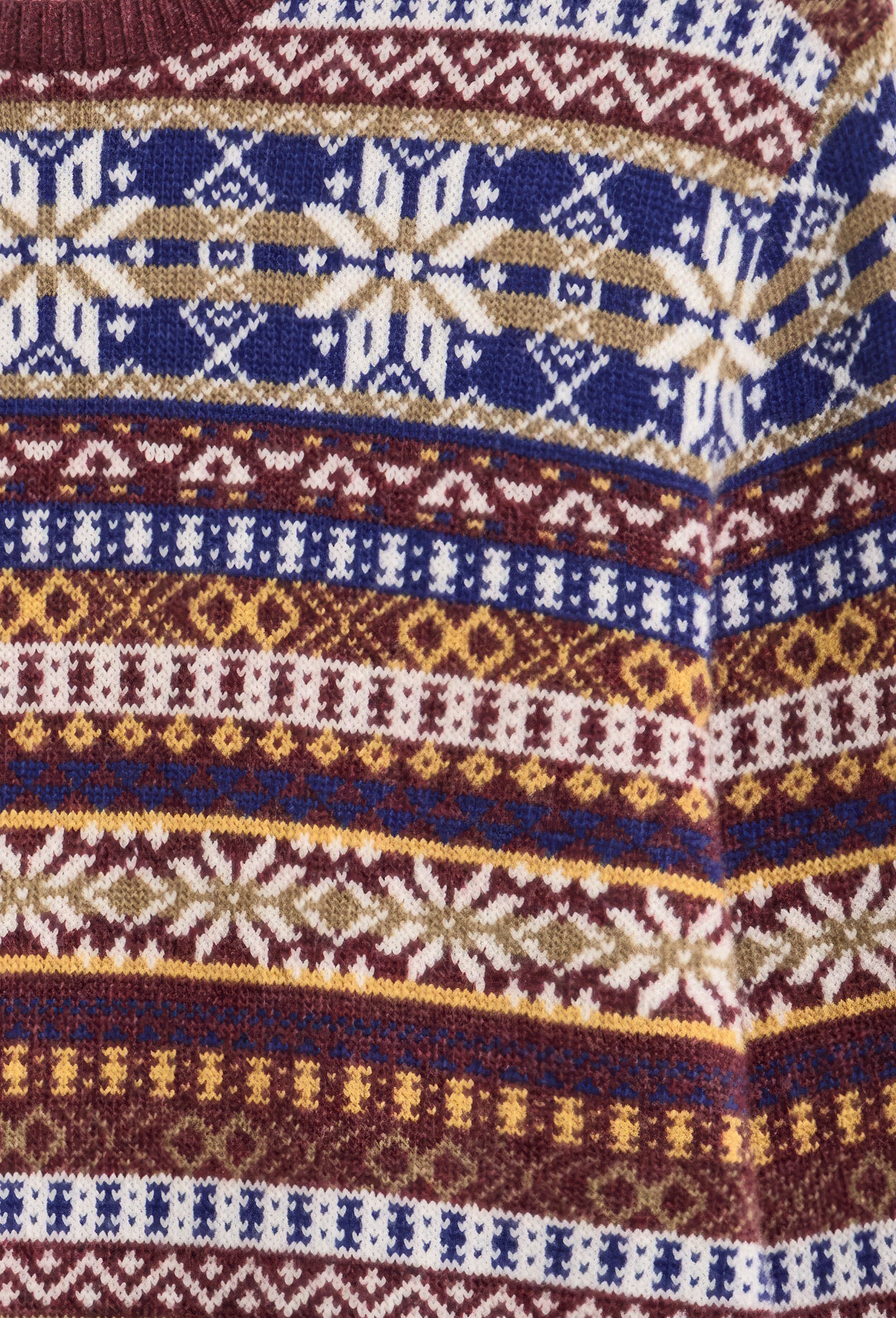 Rundhalsad Fair Isle-tröja