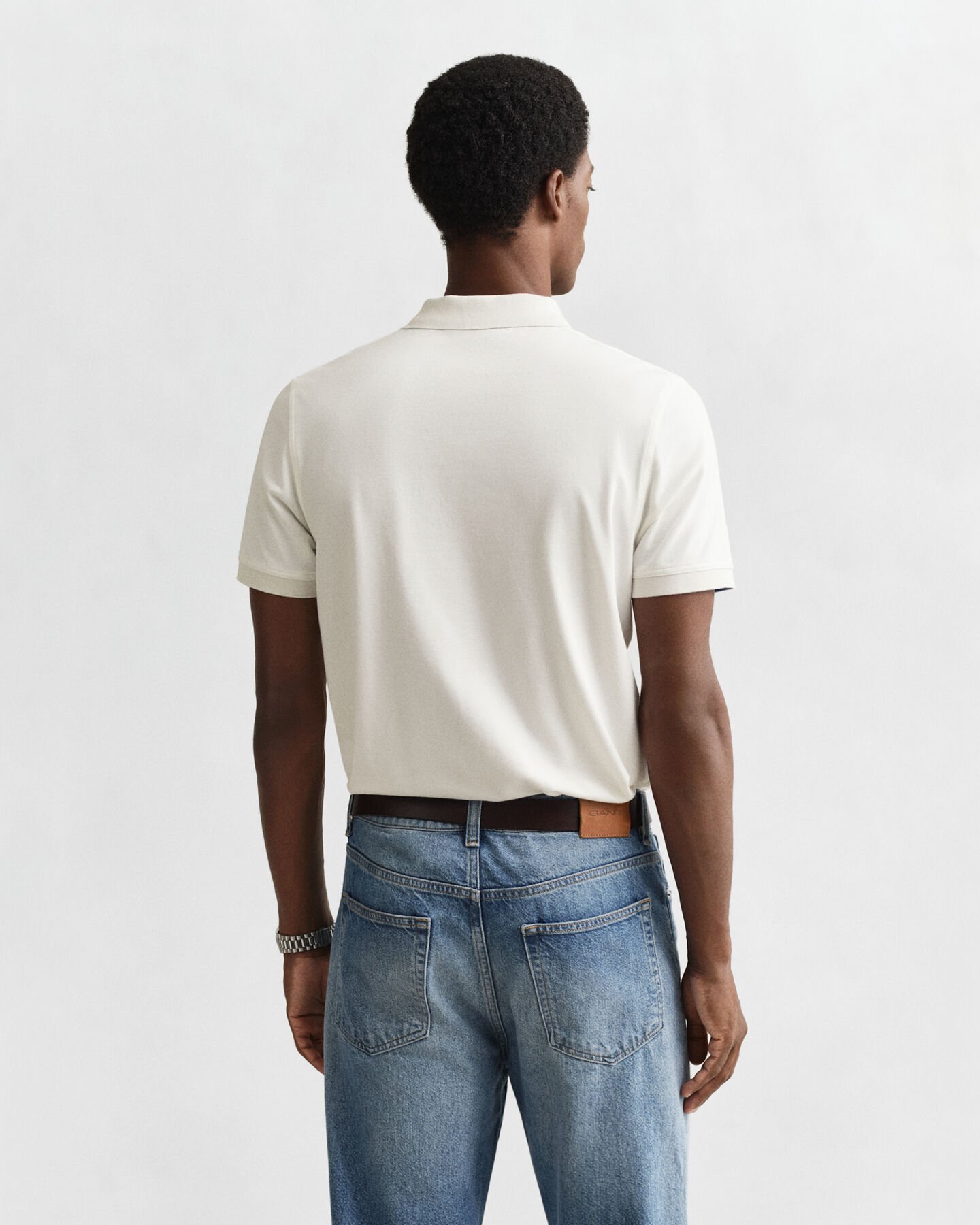 Kontrastfärgad pikétröja