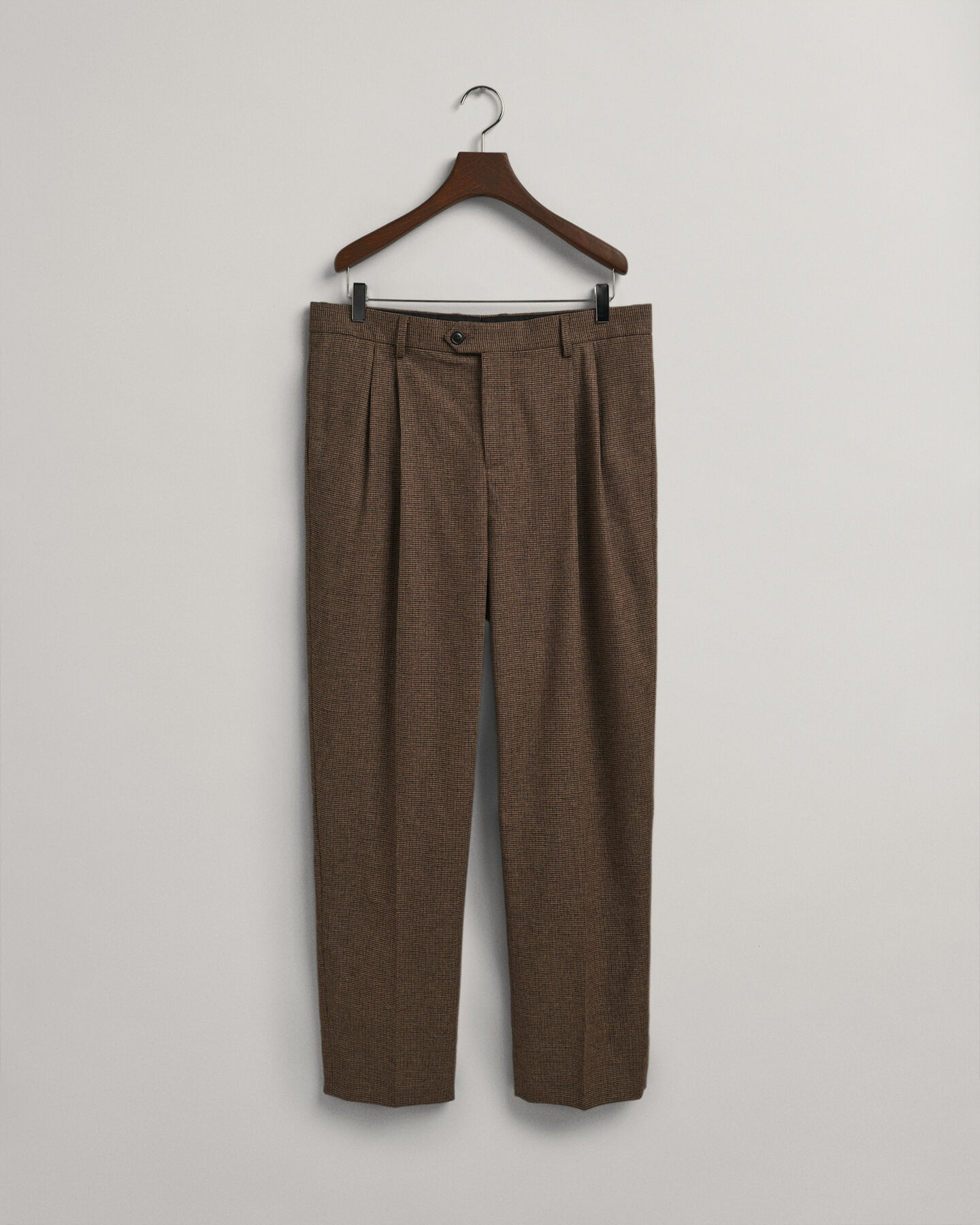 Hundtandsmönstrade kostymbyxor