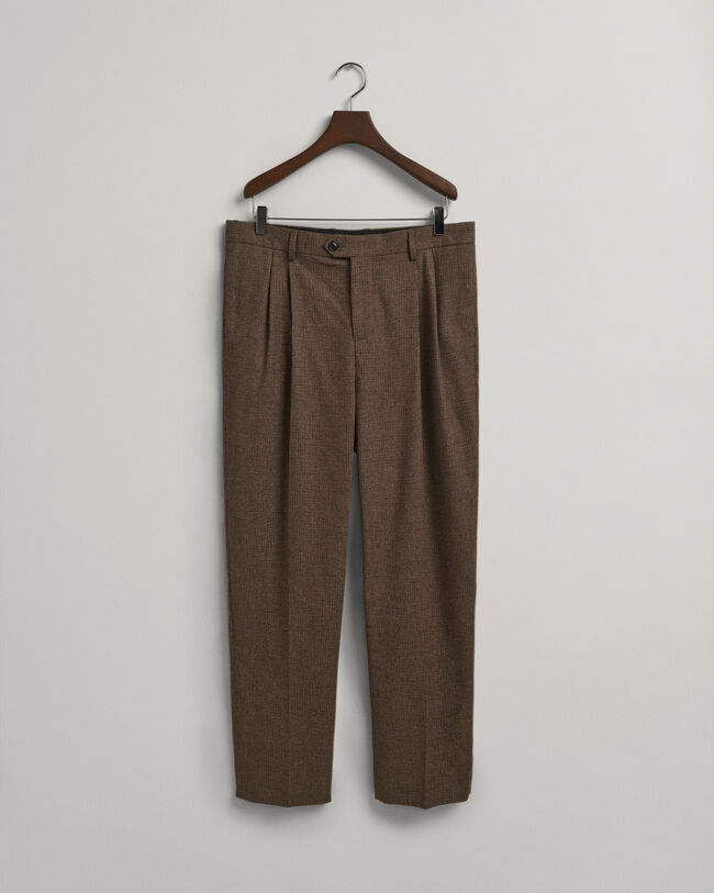 Hundtandsmönstrade kostymbyxor