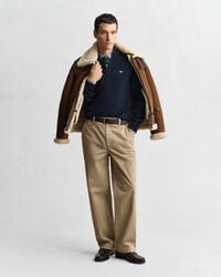 Casual Cotton tröja med dragkedja vid halsöppningen