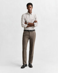 Regular fit klassisk randig oxfordskjorta