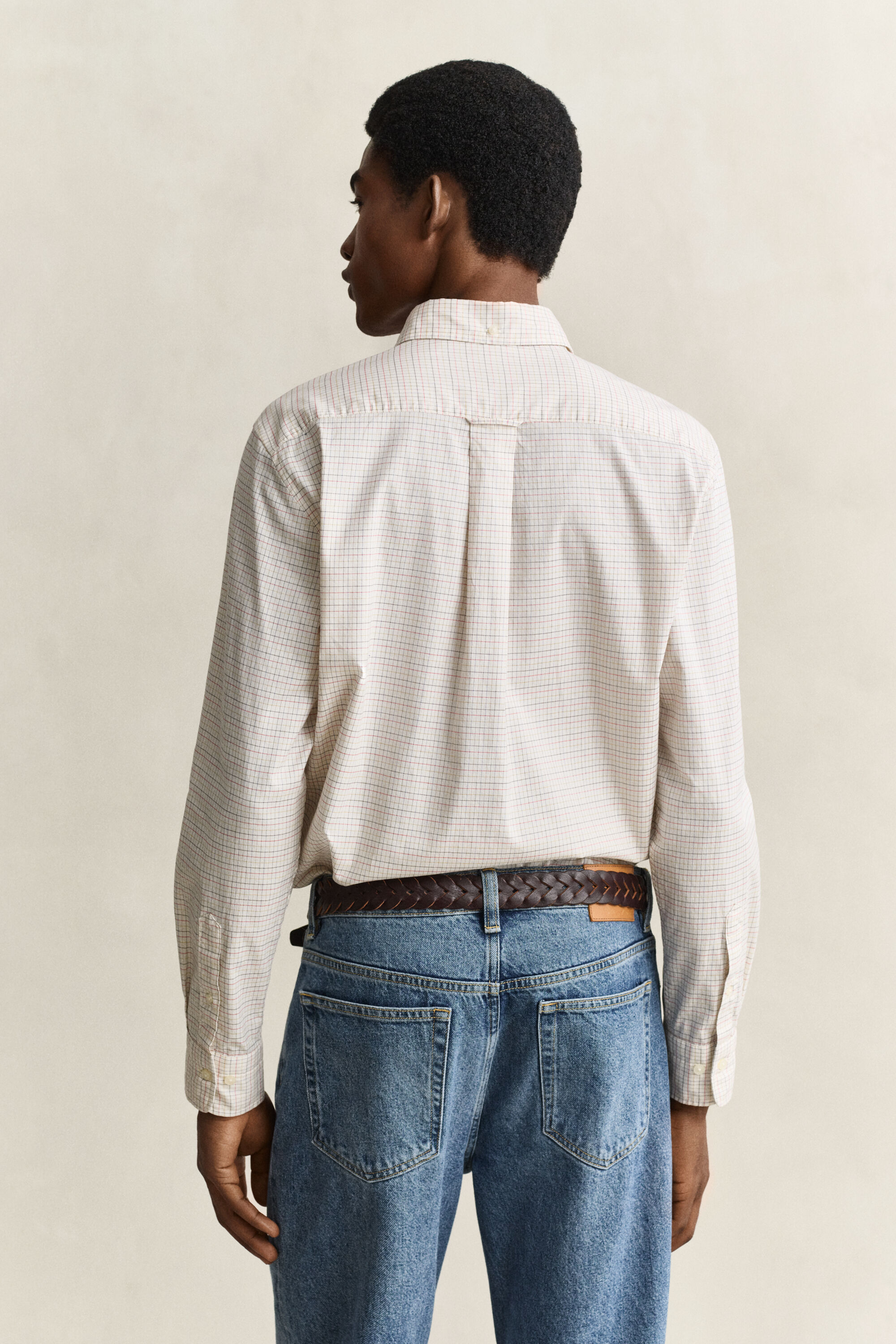 Gant x Yale rutig oxfordskjorta