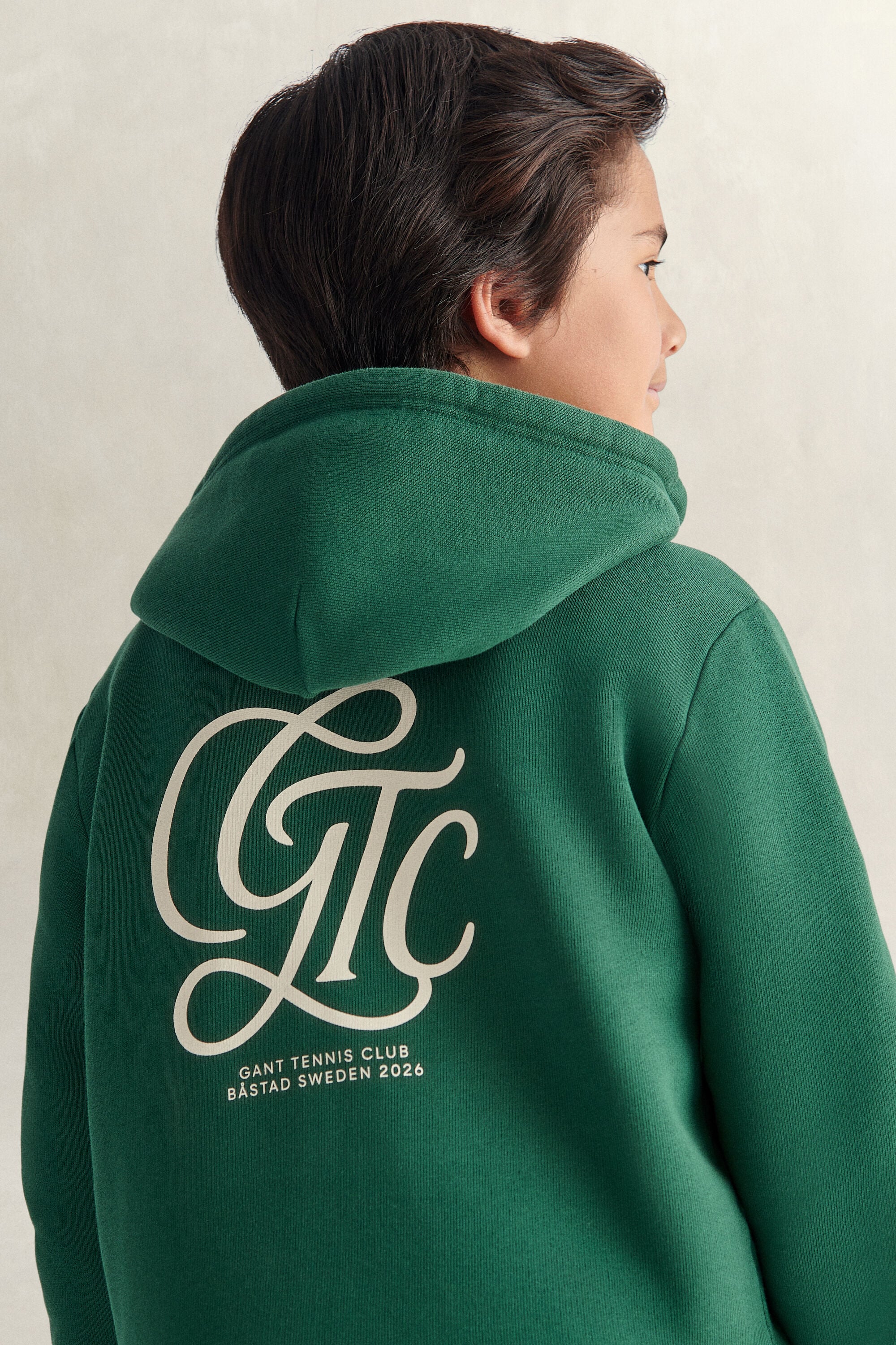 Båstad Tennis Teens hoodie med dragkedja