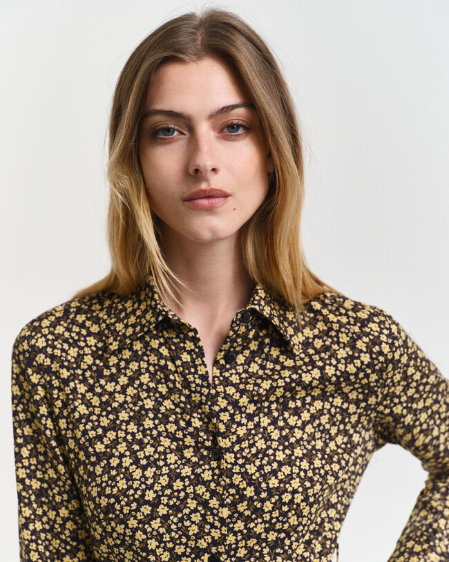 Floral Print Shirt Dress