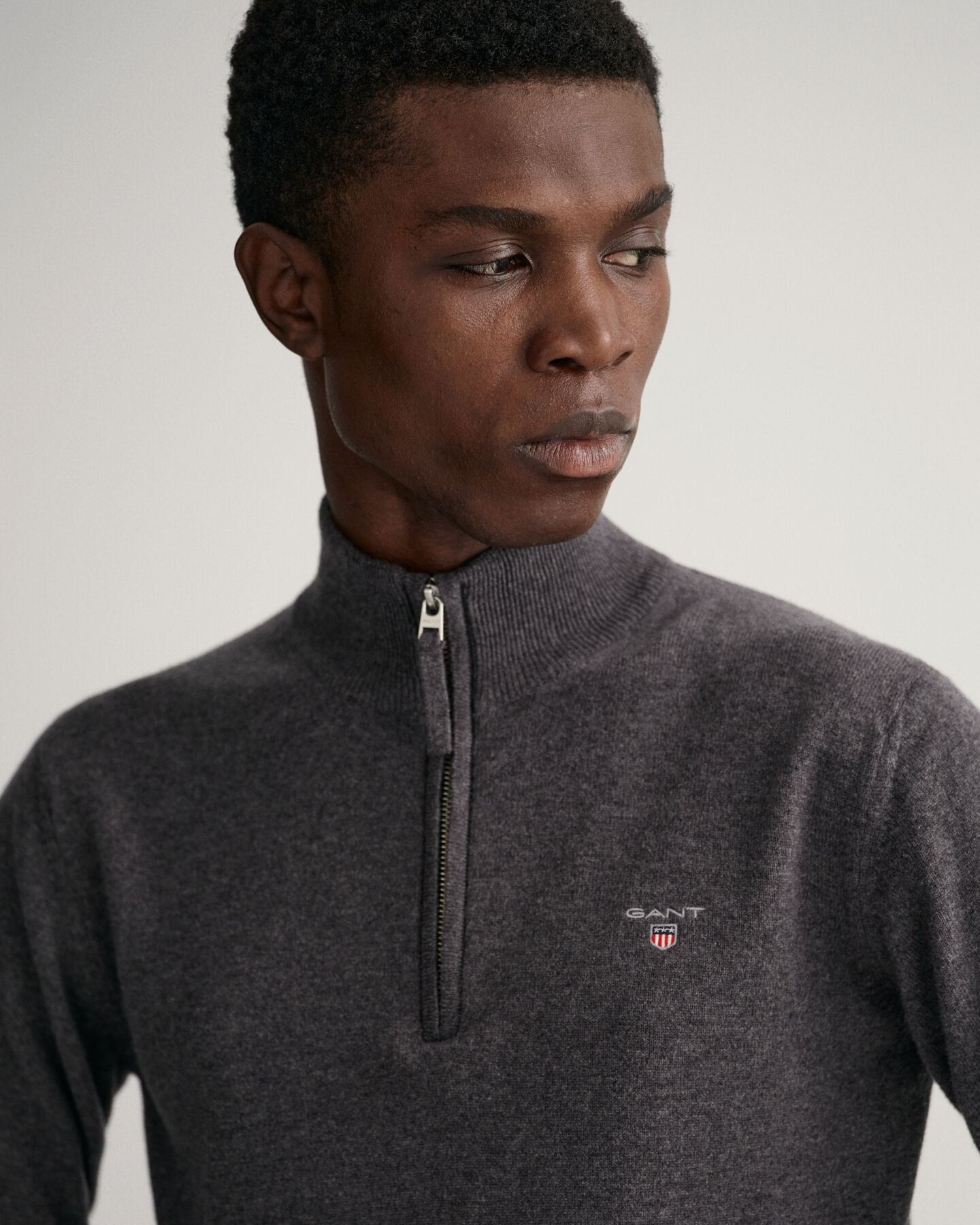 Half-zip tr&ouml;ja i superfin lammull