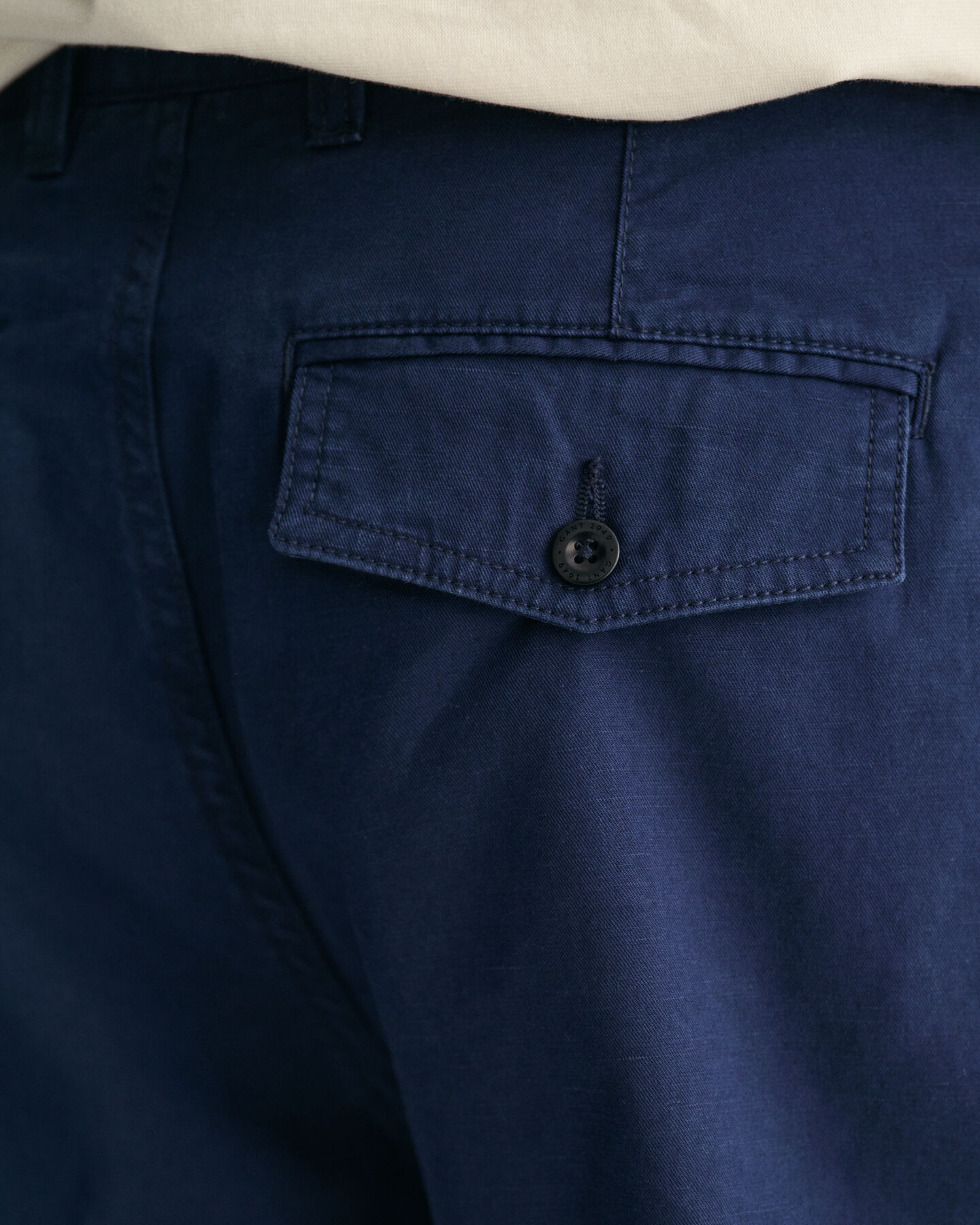 Regular fit shorts i bomull och linne