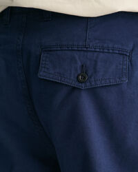 Regular fit shorts i bomull och linne