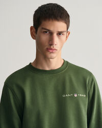 Rundhalsad sweatshirt med tryck