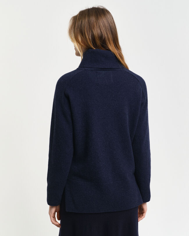 Polotröja i kashmir- och ullblandning