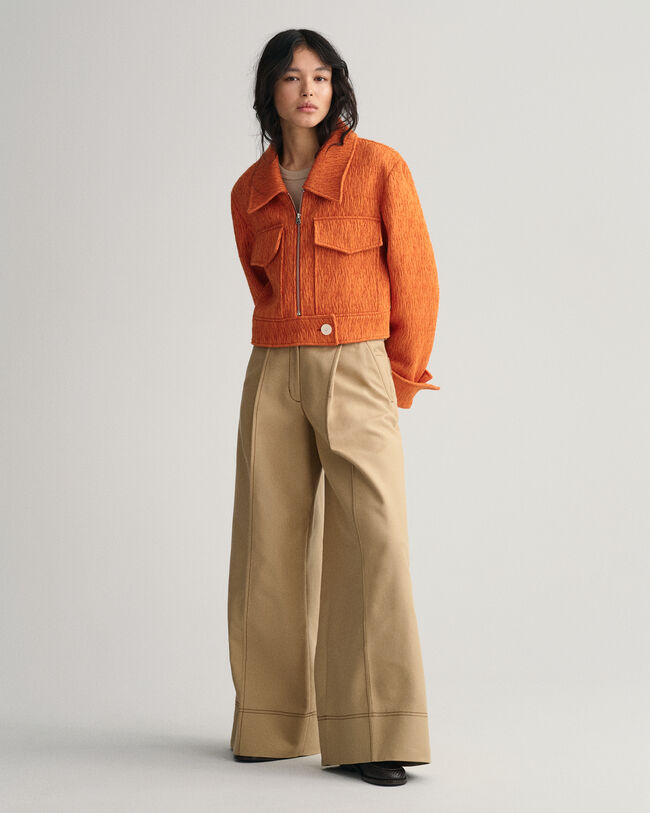 Cropped boucléjacka