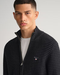 Full-zip bomullströja