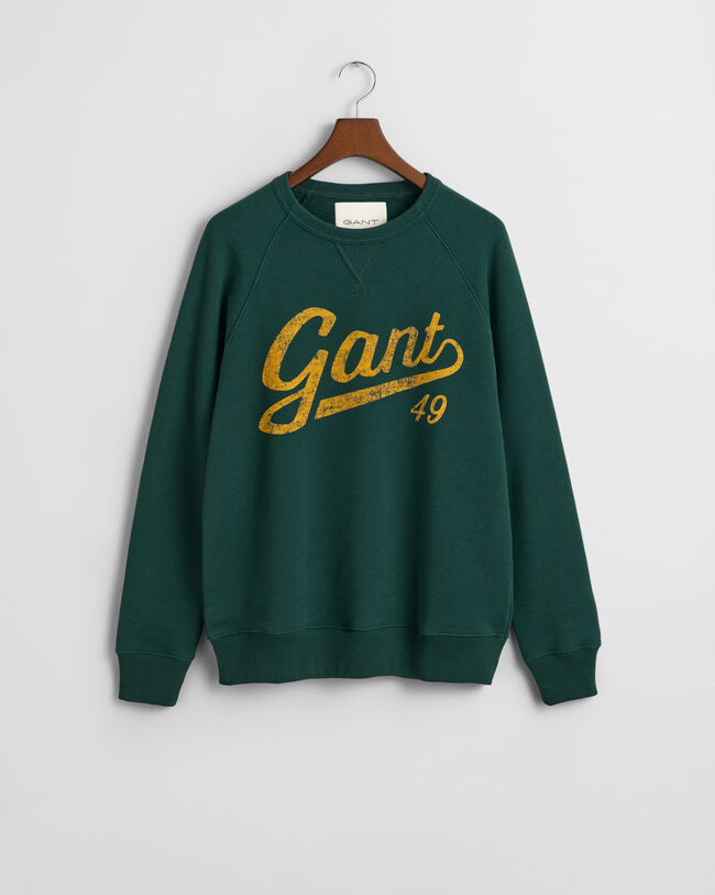 Graphic rundhalsad sweatshirt