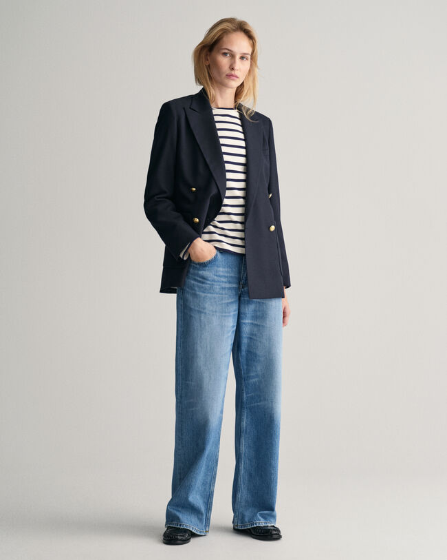 Randig långärmad T-shirt