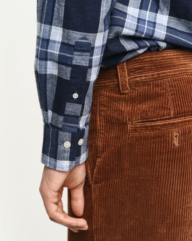 Regular fit skotskrutig melerad skjorta