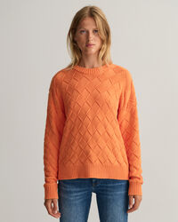 Weave Knit crew neck tröja