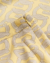 Regular fit G-mönstrade byxor med vida ben