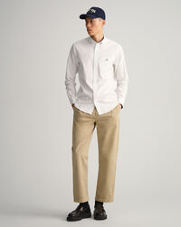 Regular fit sm&aring;m&ouml;nstrad oxfordskjorta