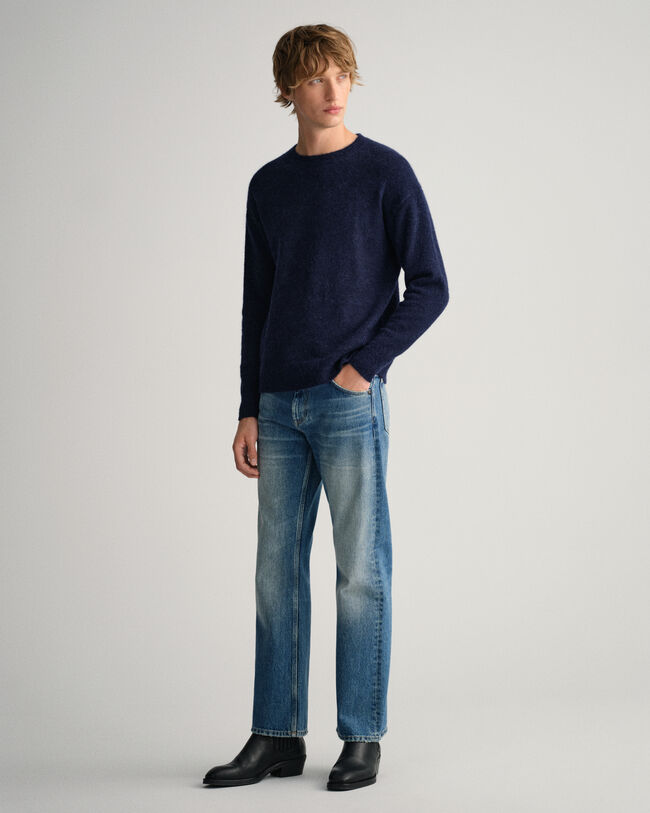 Crew neck tr&ouml;ja i alpackablandning