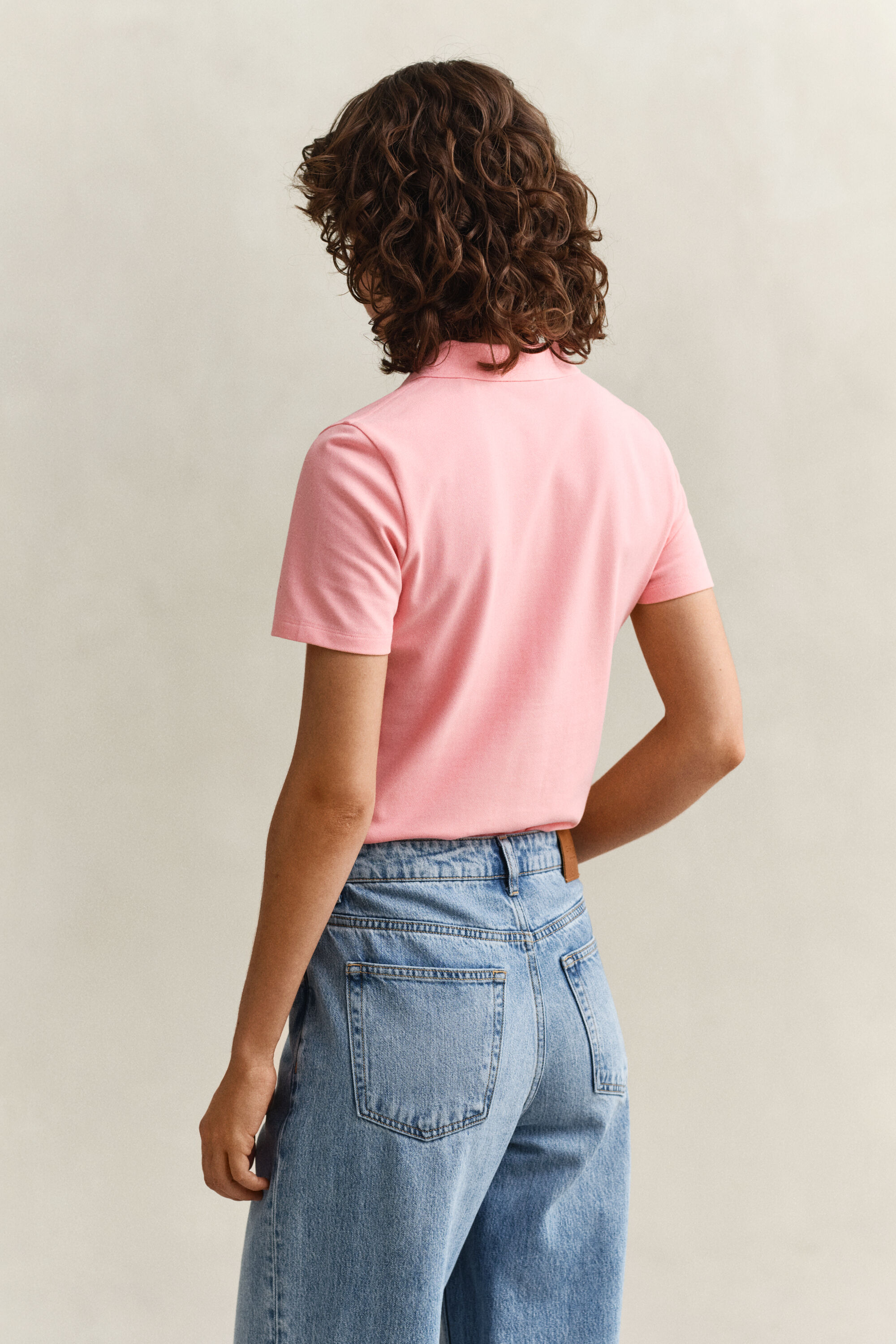 Slim fit pikétröja