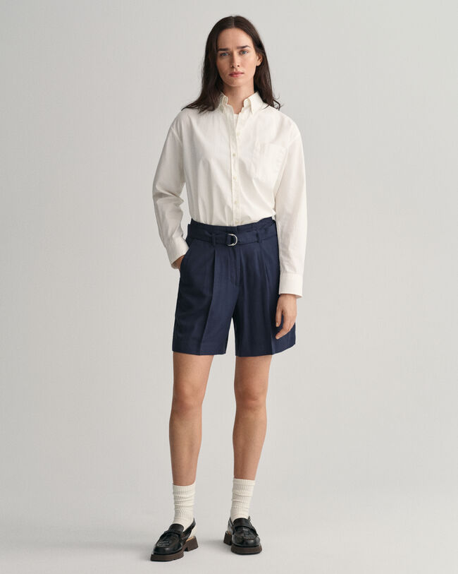 Relaxed fit shorts med b&auml;lte