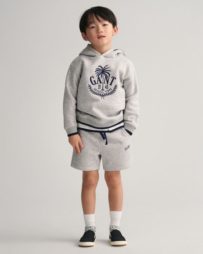 Boys GANT hoodie med broderad palm