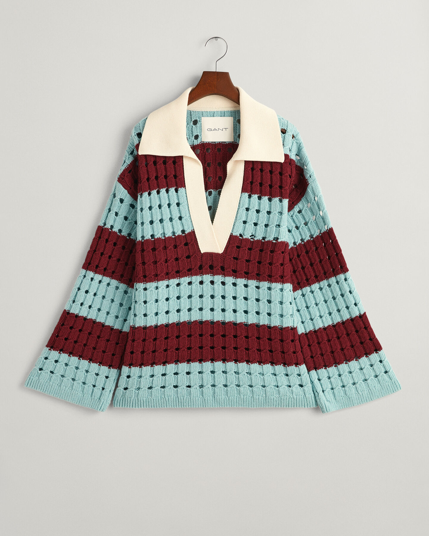 Oversized Barstripe stickad rugger