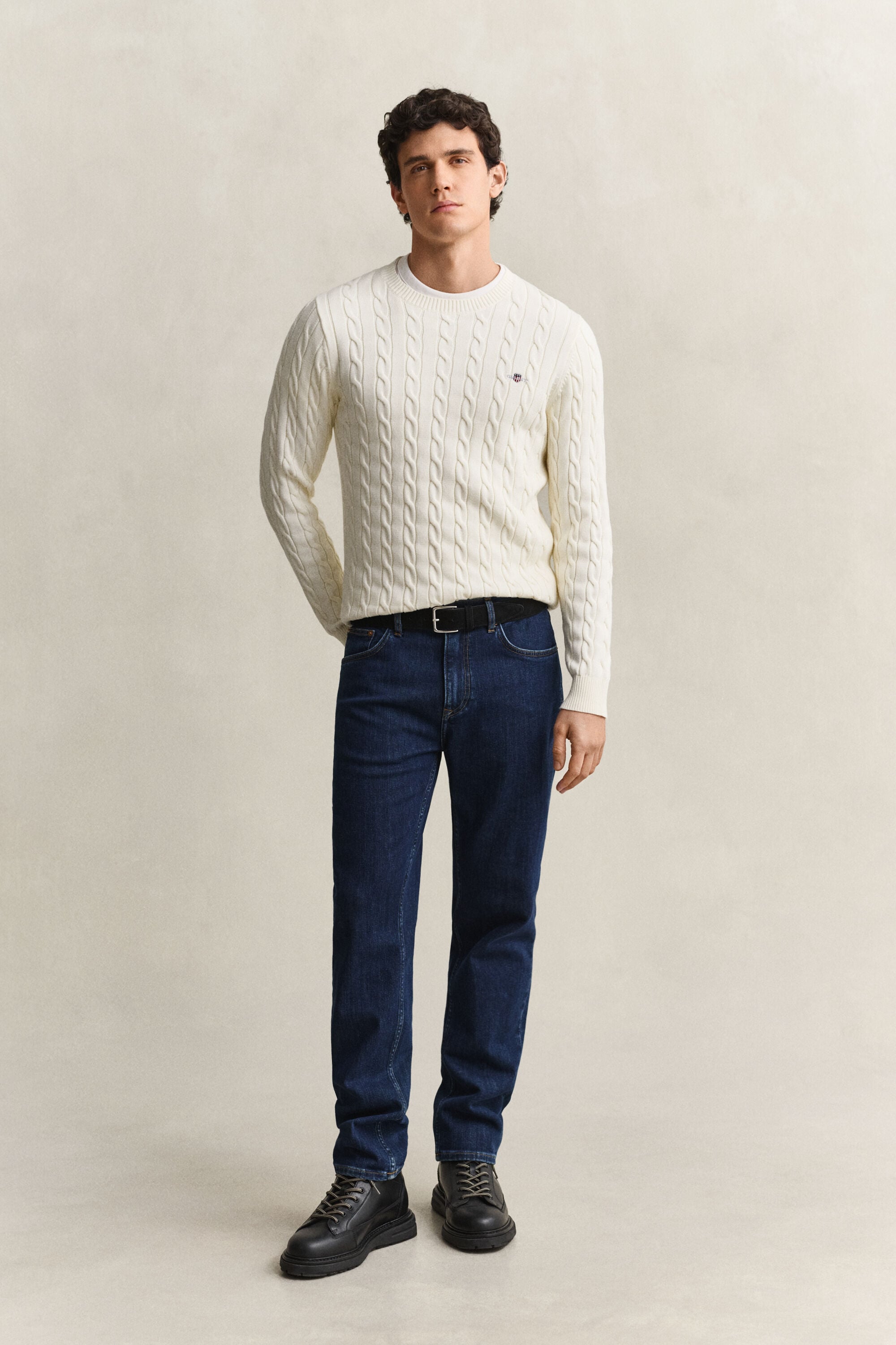 Regular fit jeans i stilren tvätt