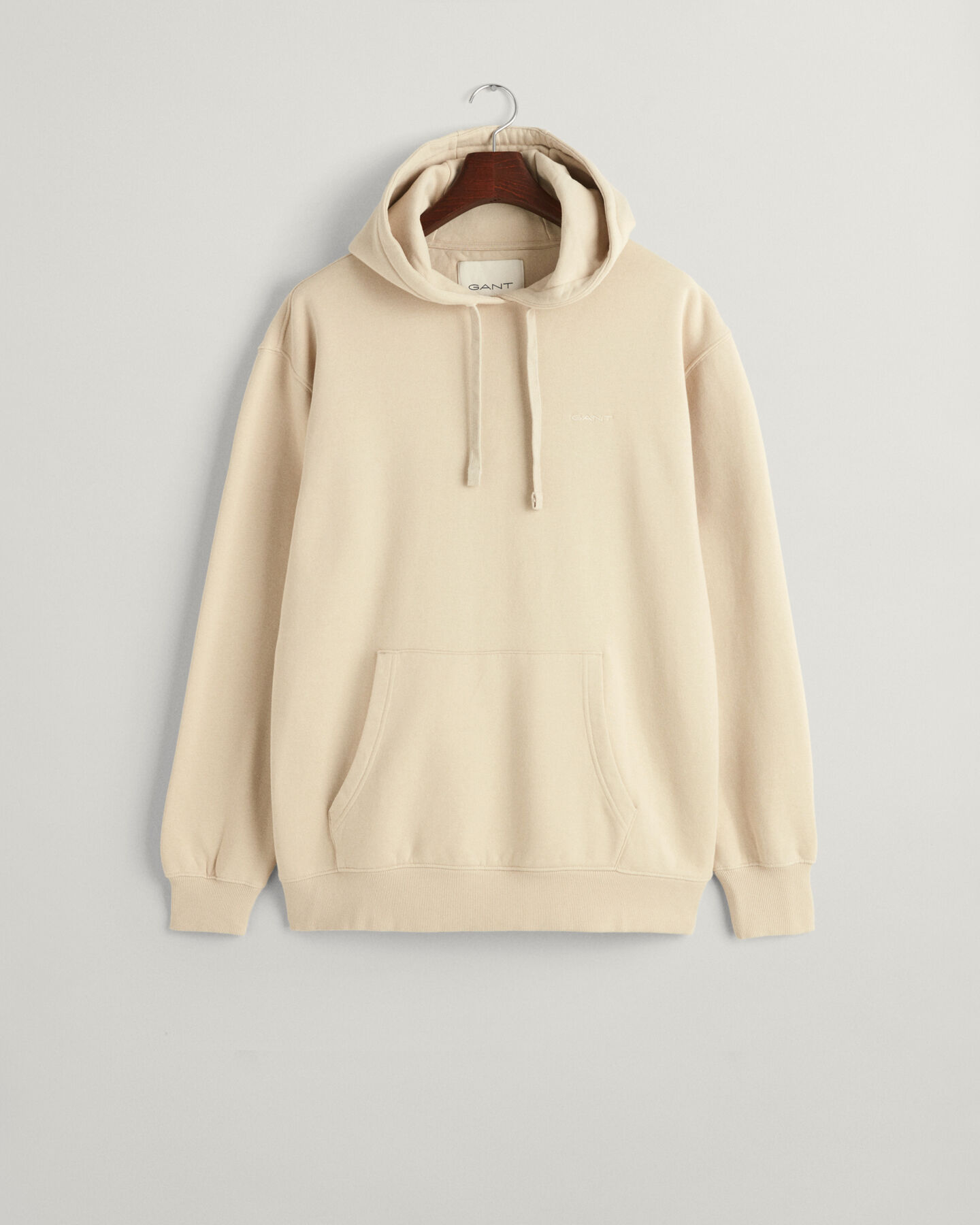 Hoodie med GANT-logotyp