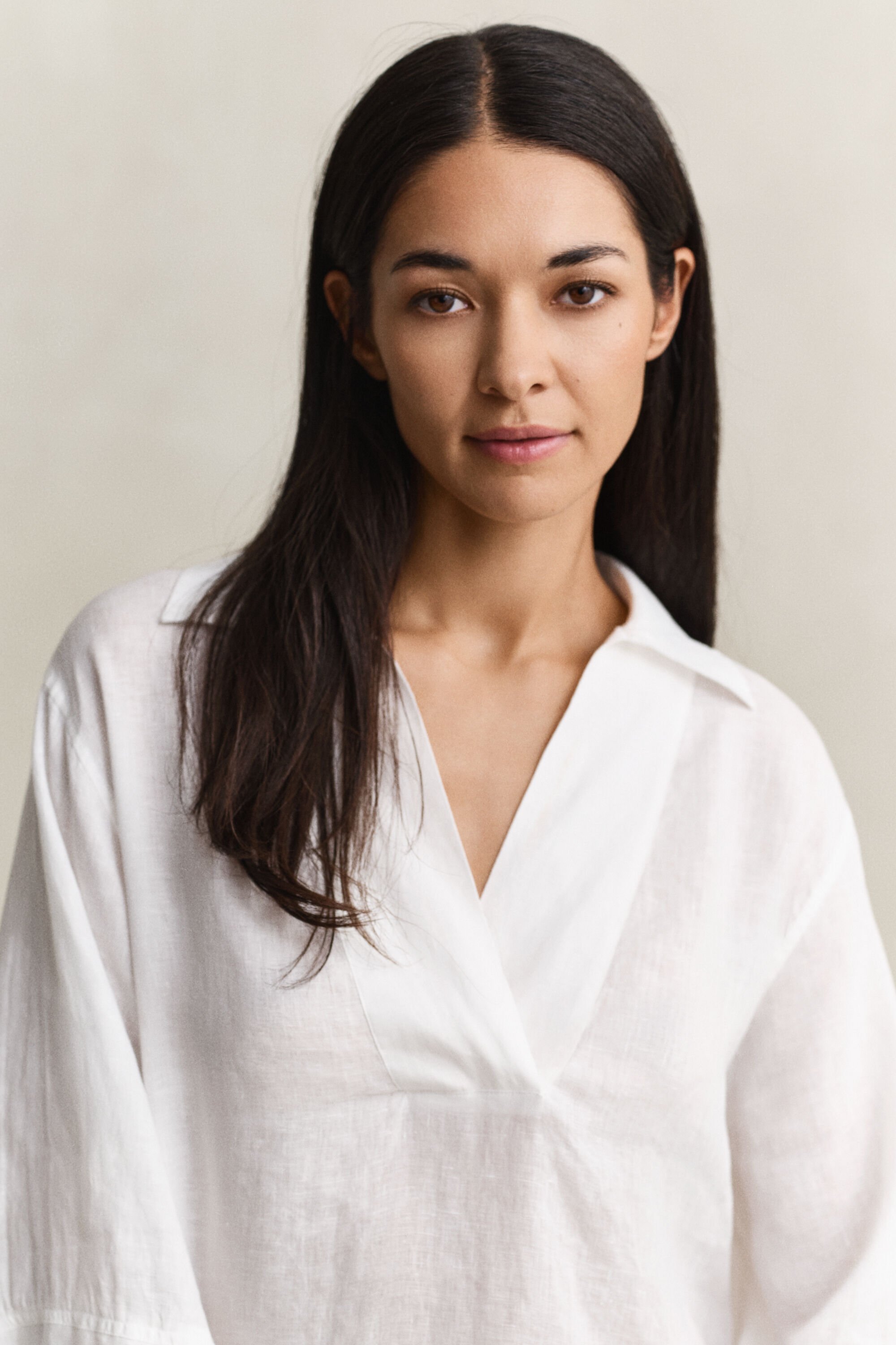 Popover linneklänning