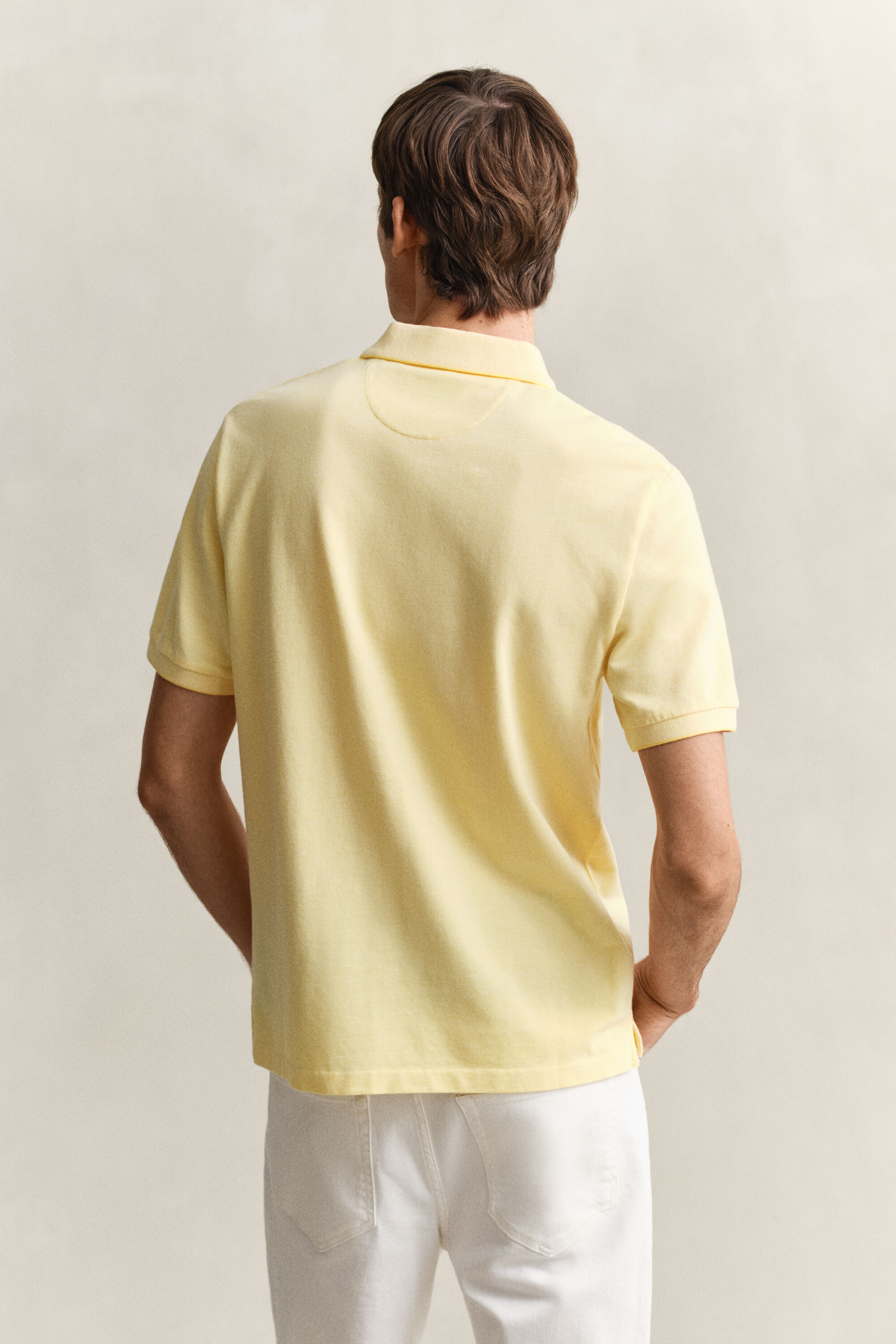 Tvåfärgad pikétröja