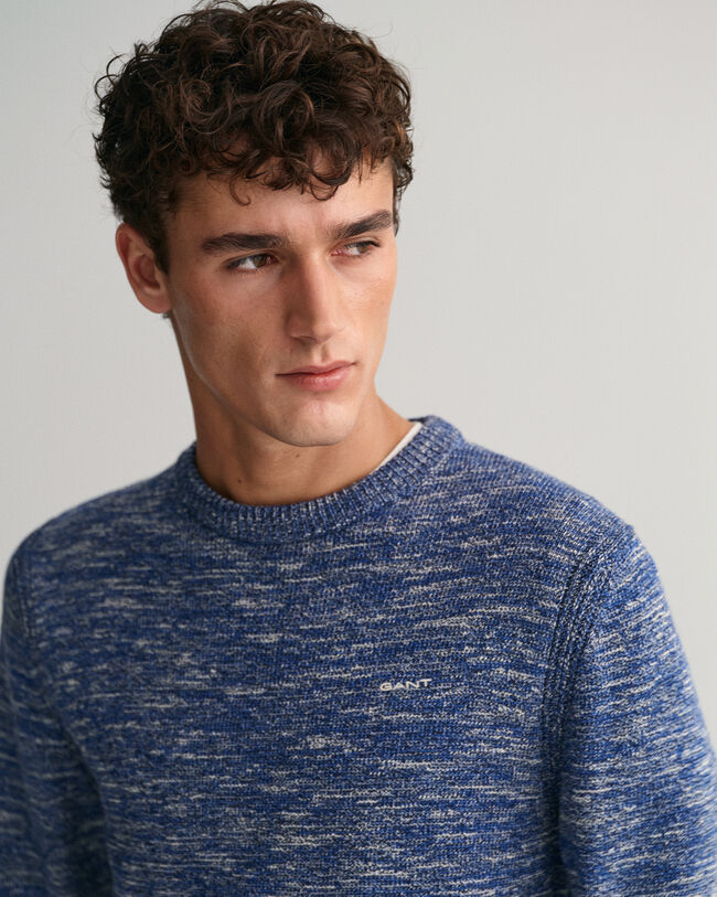 Crew neck tr&ouml;ja med tvinnat garn