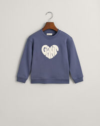 Girls Heart Graphic rundhalsad sweatshirt