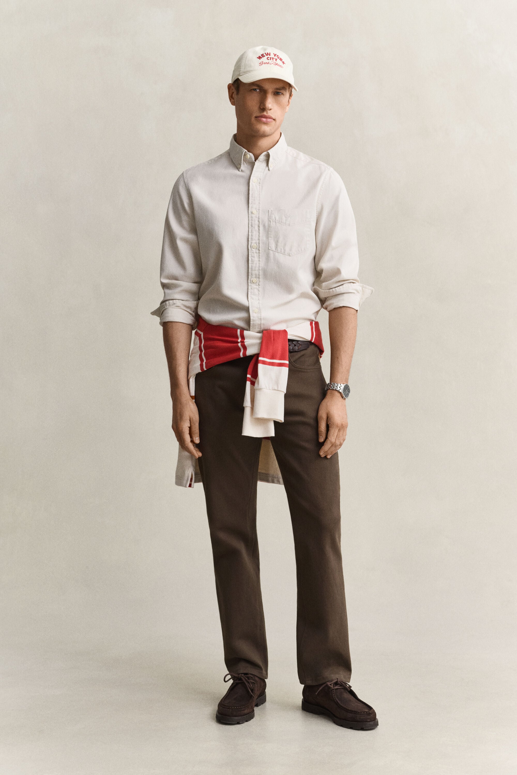 Regular fit twillskjorta