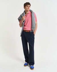 Sunfaded pikétröja med kort ärm